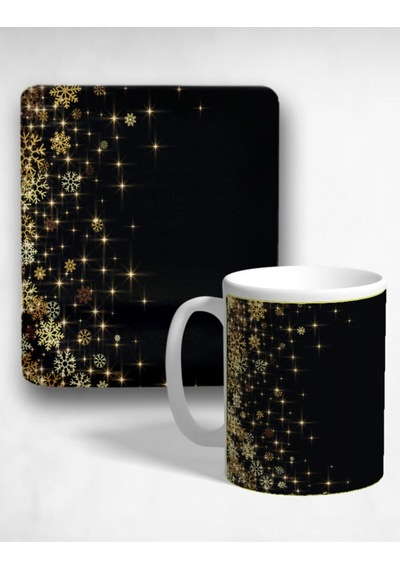 Pırıltı Bilek Destekli Mouse Pad Ve Kupa Bardak Seti Mousepad