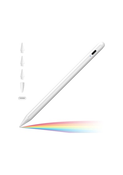 Apple Uyumlu iPad  9. Nesil 10.2 Sensitivity Stylus Kapasitif Tasarım Çizim Tablet Kalemi 3 Ad Yedek Uç
