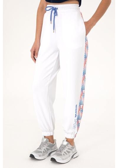 U.S. Polo Assn. Kadın Beyaz Jogger Eşofman Altı 50300713-VR013