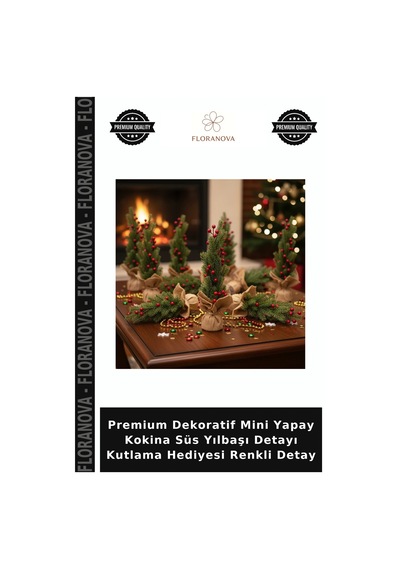 Premium Dekoratif Mini Yapay Kokina Süs Yılbaşı Detayı Kutlama Hediyesi Renkli Detay Çok Renkli