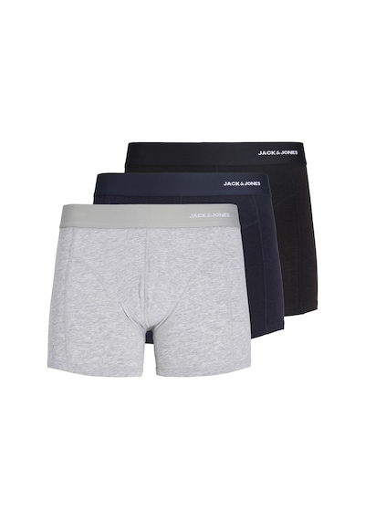 Jack & Jones Erkek 3'lü Bambu Boxer Paketi - Gabriel - 12291864 Siyah