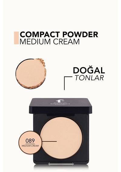Flormar Yoğun Pigmentli Kompakt Pudra - Compact Powder - 089 Medium Cream - 8682536050890
