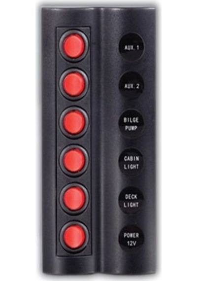 Sealux 6'lı Switch Panel Sigortalı