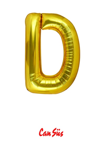 Harf Folyo Balon Gold 100cm 40 Inç D