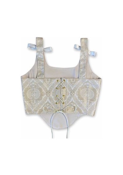 L'aura Corset Damask Desenli Bayan Korse Büstiyer Çok Renkli