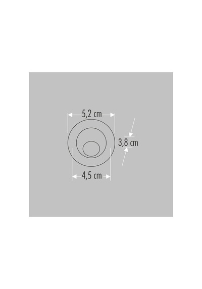 Cata Ct-5268 Ufo Yıldız Spot 1.5w Beyaz Işık - 3 Lü Paket