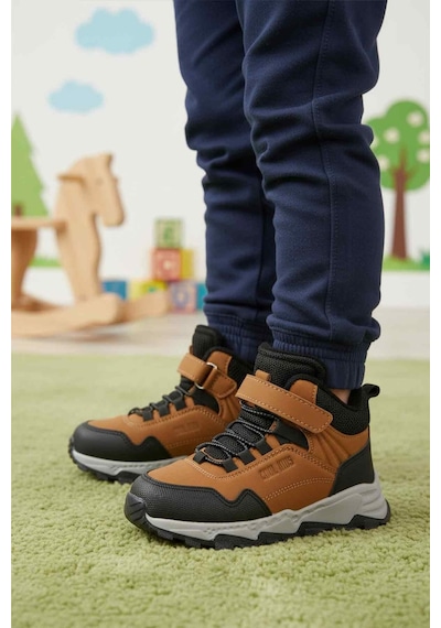 Taba Gri Cırtlı Kaymaz Taban Erkek Çocuk Outdoor Bot Doruk F Taba-gri