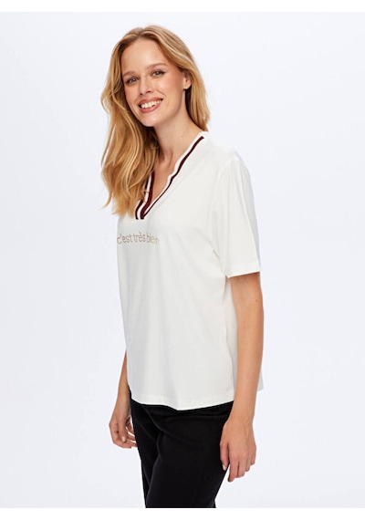 Faik Sönmez Kadın T-shirt Uw26tsh055 Ekru