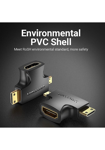 Vention Hdmı Çevirici Mini Mikro Hdmı Erkek Hdmi Dişi Adaptör Otg