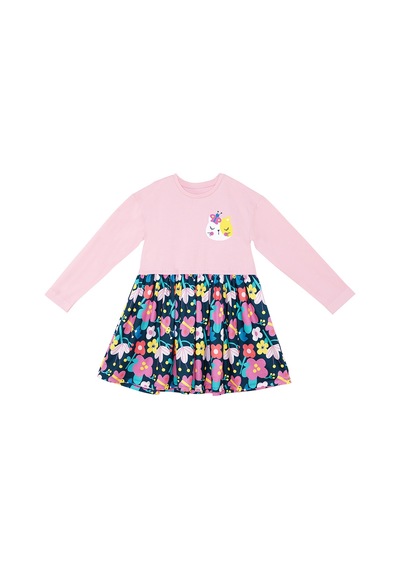 Denokids Unique Kız Çocuk Elbise Pembe