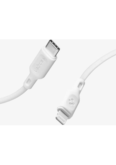 Spigen Essential Usb-c To Lightning 1 Metre Hızlı Şarj/data Kablosu Mfı Lisanslı C10cl White