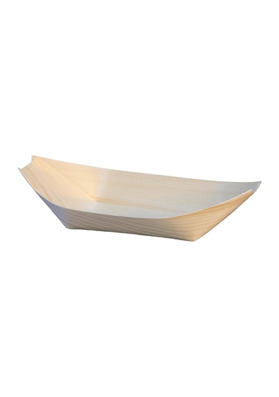 Tahta Kayık Tabak 6,5x17 cm - 50 Adet