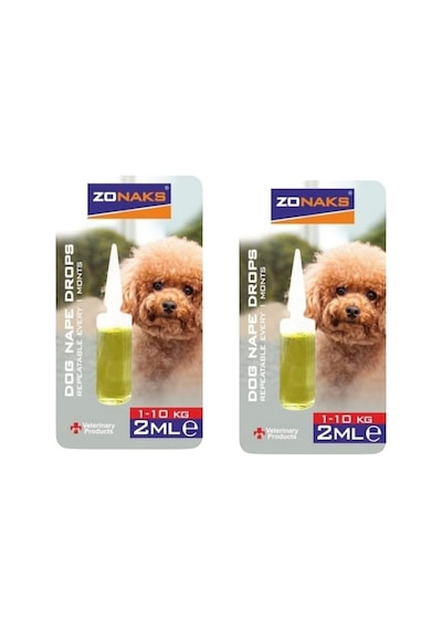 Zonaks Köpek Ense Dış Damla 1-10 Kg Ağırlığındaki Köpekler İçin 2 x 2 ML