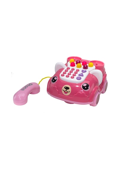 Oyuncak Telefon Işıklı Sesli Klasik Telefon Pembe