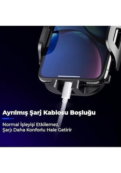 Vantuzlu Uzayan Cam Ve Torpido İçin Ayarlanabilir Araç İçi Telefon Tutucu 02175438