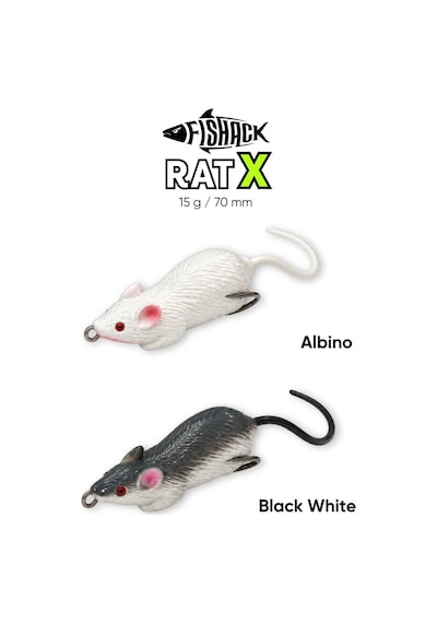 Silikon Fare - 15g 70mm - Fishack Ratx - Albino