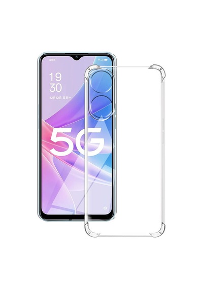 Oppo A78 Kamera Korumalı Airbag Antishock Köşe Korumalı Şeffaf Silikon Kılıf