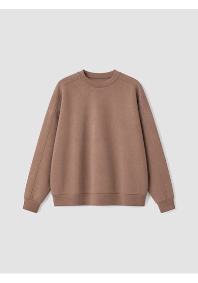 Lcw Vision Kahverengi Soft Touch Oversize Kadın Sweatshirt