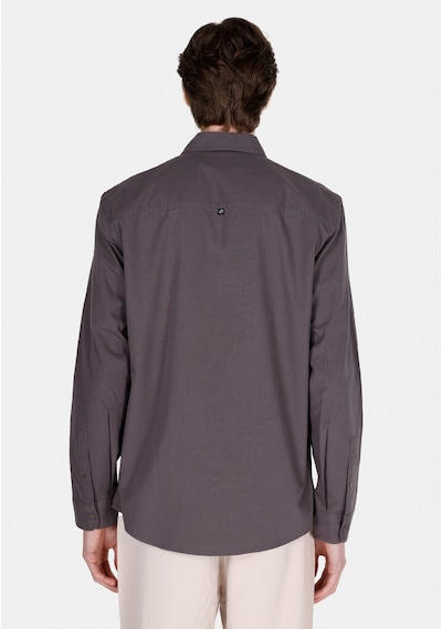 Colin's Colins Regular Fit Shirt Neck Düz Erkek Gri Uzun Kol Gömlek Cl1070136 Cl1070136 Q1.v1 Dgr Koyu Gri