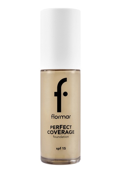 Flormar Perfect Coverage Yoğun Kapatıcı Su Bazlı Fondöten (Nötr Alt Ton) -102 Soft Beige -8682536058162