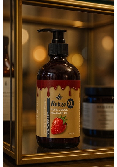 Masaj Yağı : 250ml Çilekli - Etkili- Yenilebilir - Aroma Terapi Ile Romantik Bir Deneyim - 503309669