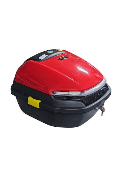Motosiklet Arka Çanta 33 Litre Kırmızı Stop Işıklı Sinyalli-2165