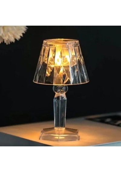 Dekoratif Pilli Led Masa Lambası 12'li Beyaz