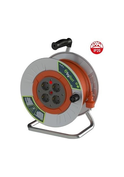 Bylıon Metal Makara 50 M 3x1,5 Mm Ttr Kablo Mme-50315-f