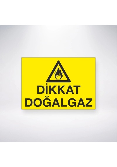 Dikkat Doğalgaz Sticker 20x28 Cm