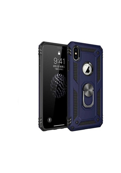 Apple Uyumlu iPhone X Kılıf Zore Vega Kapak Mavi