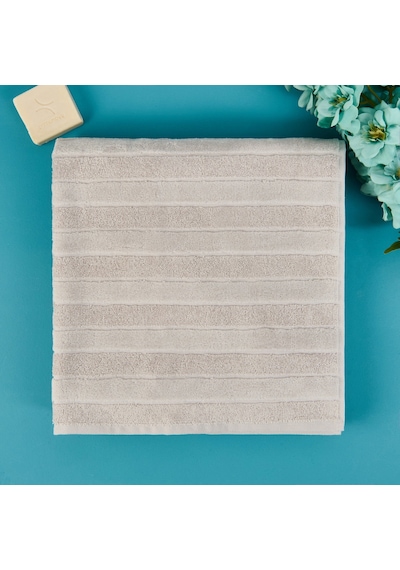 Soft Kadife Banyo Havlusu - Gri - 70x140 Cm Renkli