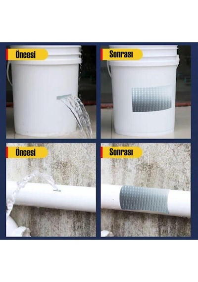 96mm X 2mt Su Sızdırmaz Çamur Bant Çatı İzolasyon Ve Boru Çatlak Tamir Bandı