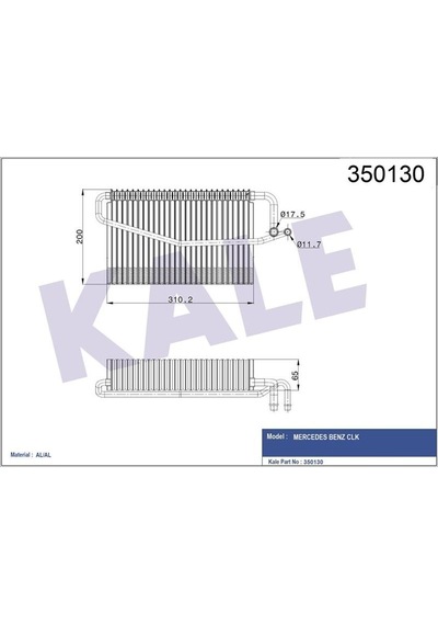 KALE 350130 EVAPORATÖR MERCEDES BENZ CLK