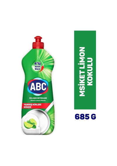 Abc Deterjan Bulaşık Deterjanı Misket Limonu 685 Gr