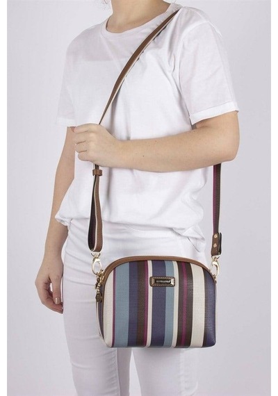 Silver Polo Sp765 Kadın Çapraz Çanta Ekose Mix-taba