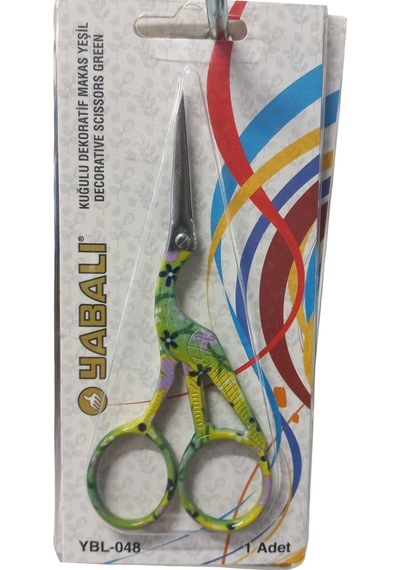 Nakış Makası Kuğulu Dekoratif Makas Yeşil Ybl-048 Model 6