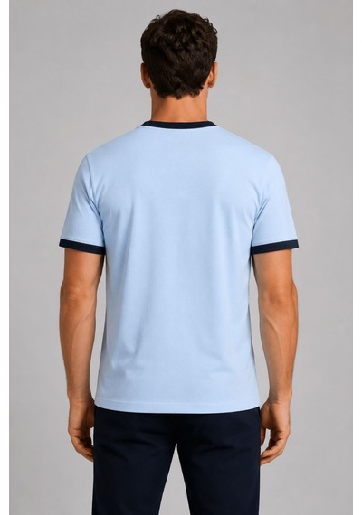 Alexandergardi Yaka Detaylı T-shirt Açık Mavi