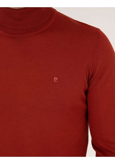 Pierre Cardin Kiremit Slim Fit Balıkçı Yaka Yün Karışımlı Basic Triko Kazak 50257302-vr031 Pierre Cardin Kiremit Slim Fit Balıkçı Yaka Yün Karışımlı Basic Triko Kazak 50257302-vr031