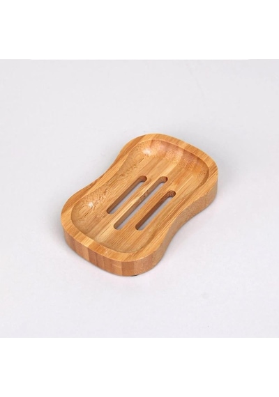 Doğal Bambu Sabunluk - Su Tahliyeli, Şık Ve Ekolojik Tasarım - Oval Oval