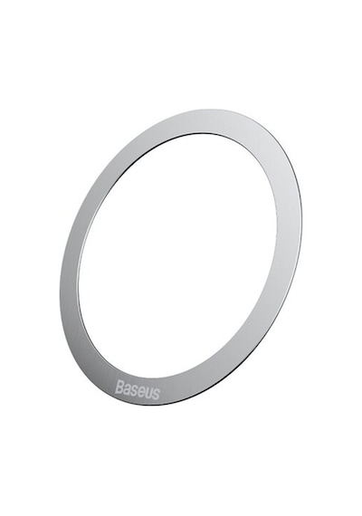 Baseus Halo Series Mıknatıslı Magsafe Için Mıknatıslı Metal Halk-Gümüş
