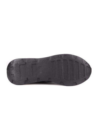 Shoetyle - Hakiki Deri Siyah Renk Günlük Erkek Sneaker - 610-1017-1657