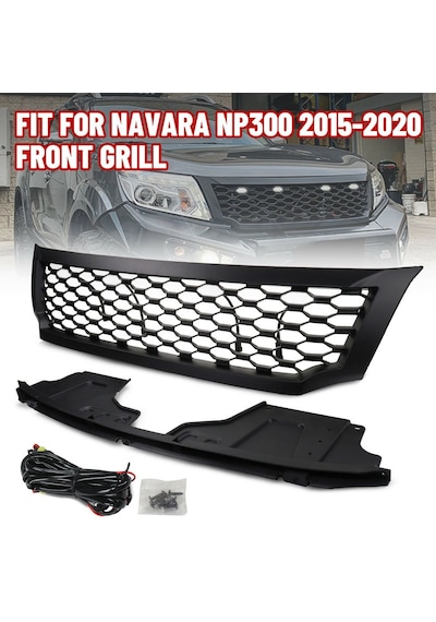 Nissan Navara Ön Panjur Izgara Np300 Petekli Ledli 2015-2020