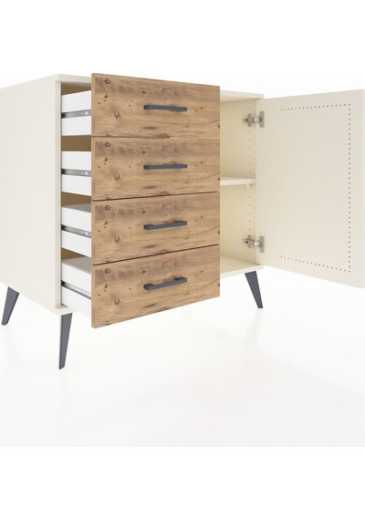 Hyperion Şifonyer Tek Raflı 4 Çekmeceli Tek Kapaklı 88x44x80 Aytaşı-aytaşı/çam Aytaşı/çam Hyperion Şifonyer Tek Raflı 4 Çekmeceli Tek Kapaklı 88x44x80 Aytaşı-aytaşı/çam Aytaşı/çam