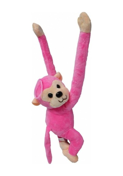 35 Cm Sesli Peluş Sarılan Maymun Ses Efektli Ve Yumuşak Dokulu Eğitici Dost
