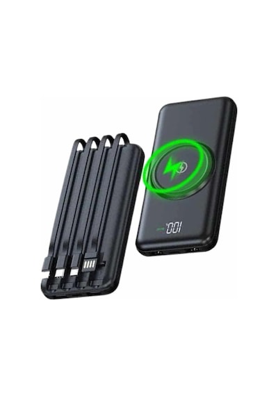 Mey İthalat Wireless Powerbank 10000 Mah Led Ekranlı Dahili Kablolu Hızlı Şarj Diğer 06693271