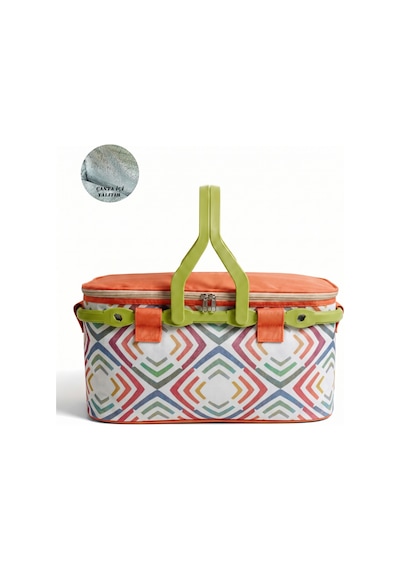 25 Lt Piknik Sepeti 1308 Picnic Bag -329 Karışık/Çok Renkli