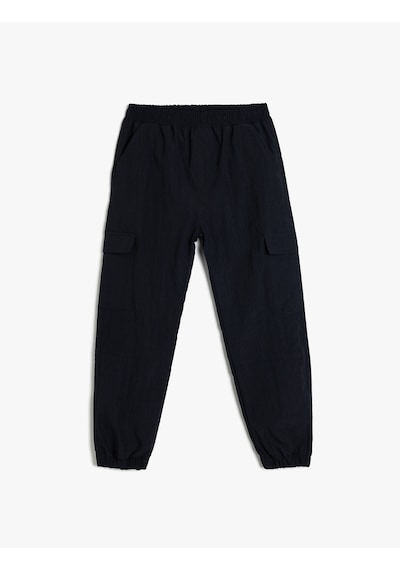 Koton Beli Lastikli Cep Detaylı Jogger Pantolon Lacivert 5wkb40085tw Lacivert