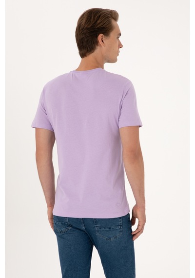 U.s. Polo Assn. Erkek Lila Tişört 50307352-vr034 Lila