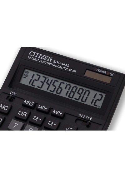 Citizen Sdc-444s Büyük Hesap Makinesi, Siyah Çok Renkli