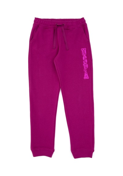 U.S. Polo Assn. Kız Çocuk Fuşya Payet İşlemeli Jogger Eşofman Altı 50314471-VR023